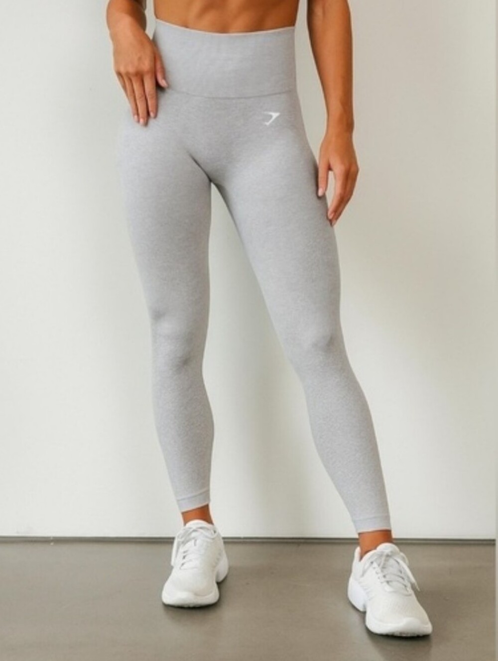 Gymshark Vital Seamless High-Waisted Leggings — Gray Marl